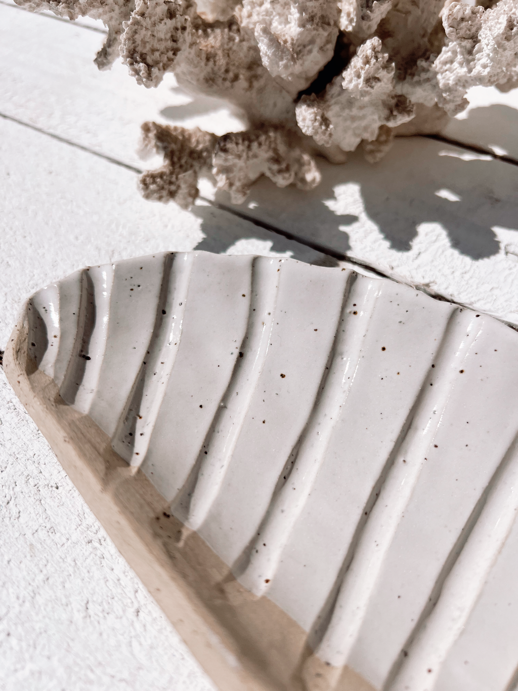Soleil seashell dish: Natural