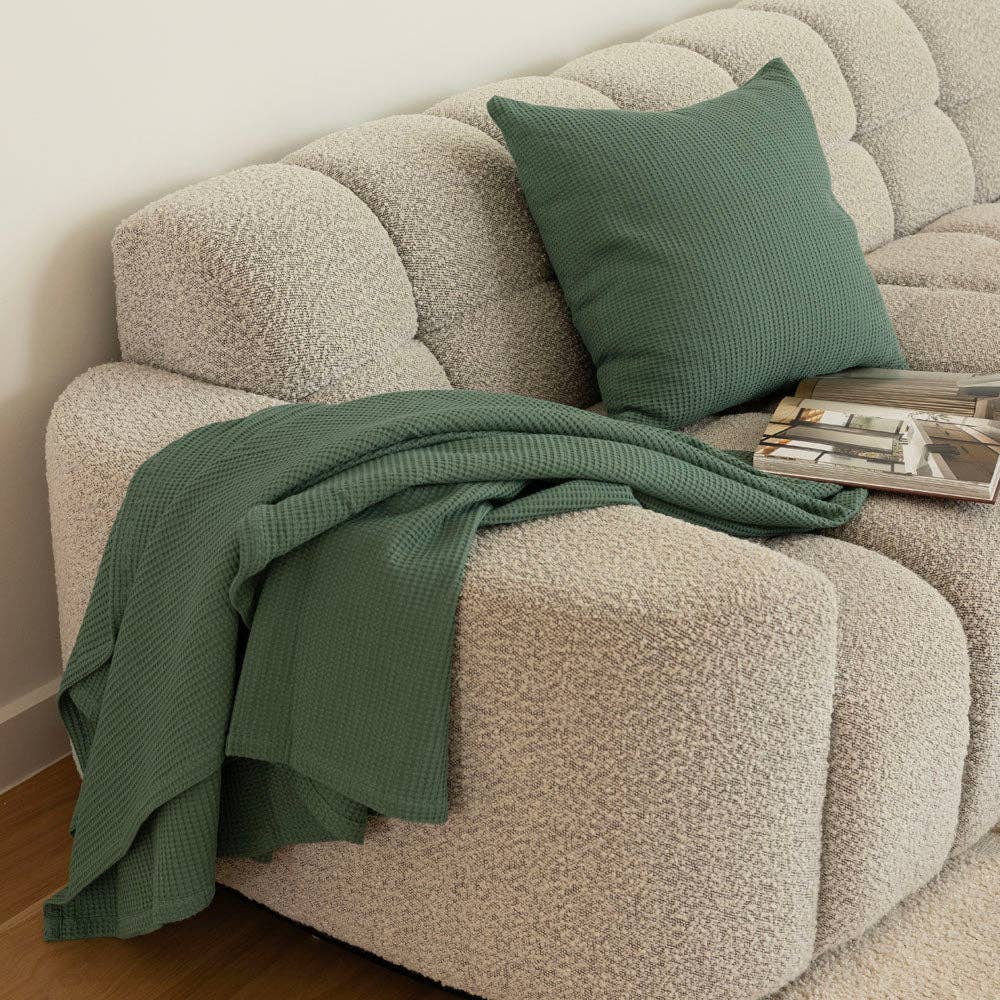 Milo Waffle Throw: Ocean