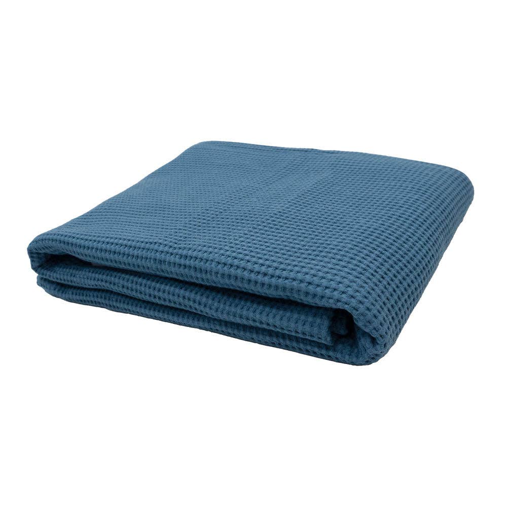 Milo Waffle Throw: Ocean