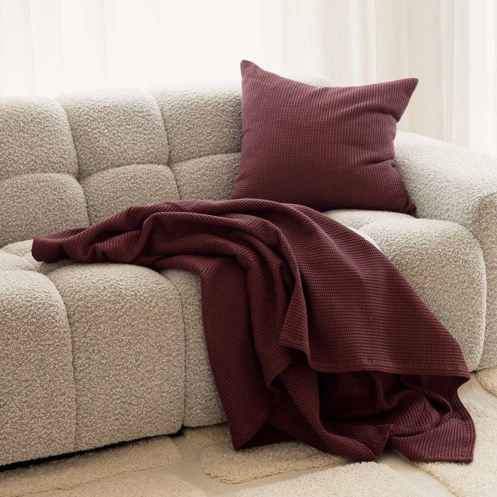 Milo Waffle Throw: Ocean