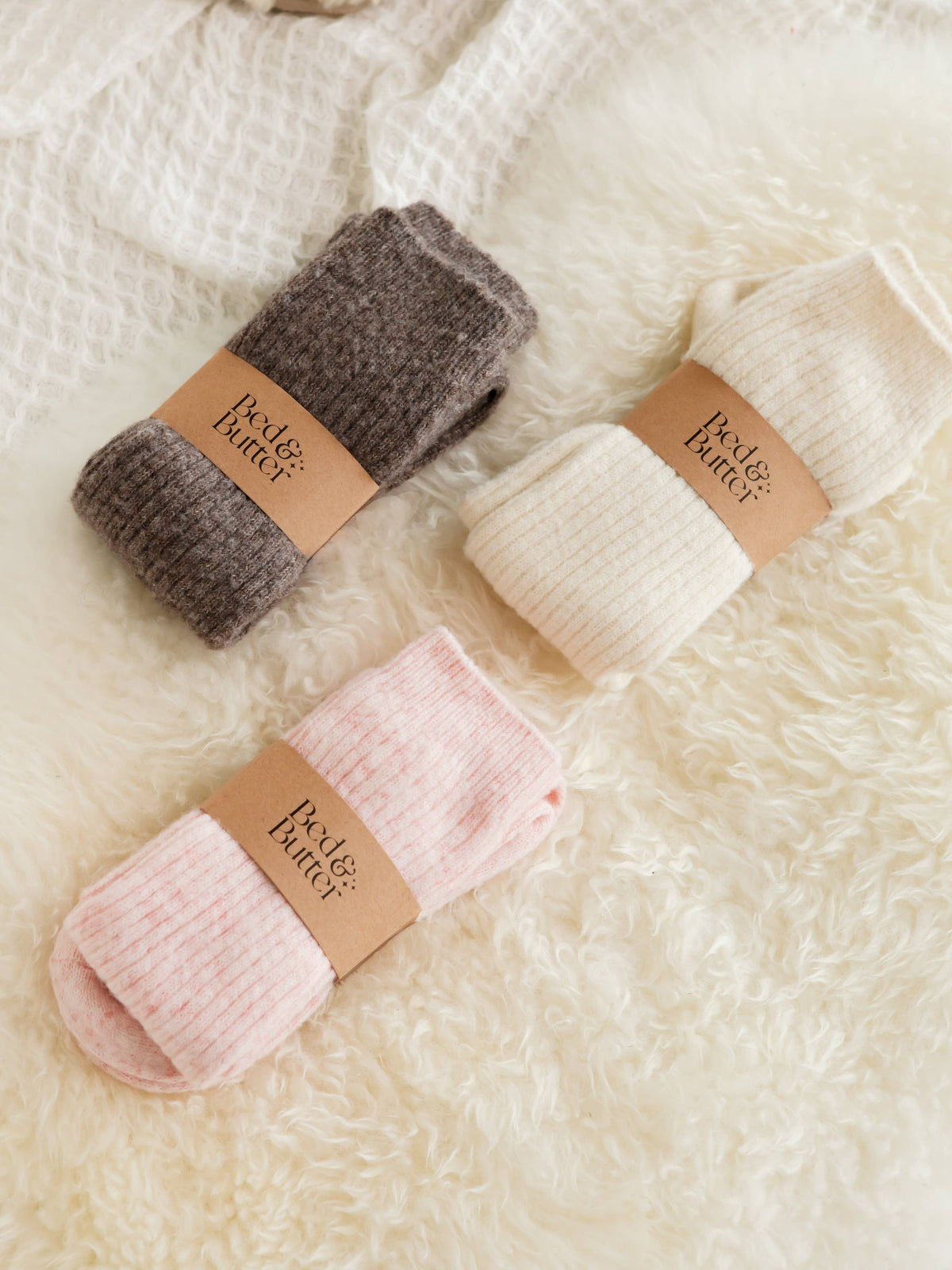 The Comfiest Socks — Cream