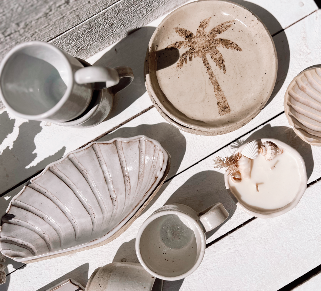 Soleil seashell dish: Natural