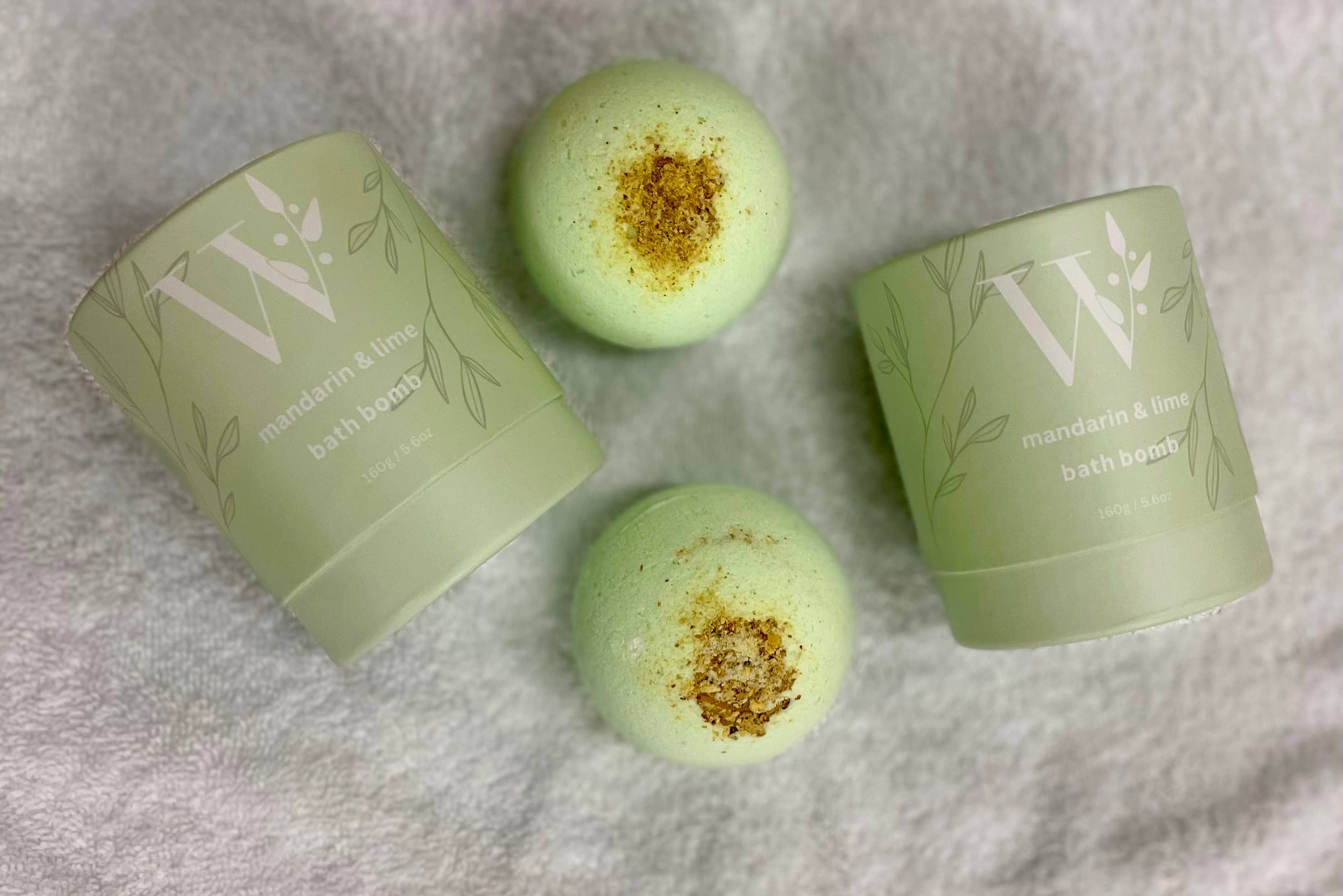 Bath Bombs - rounds: Rose geranium