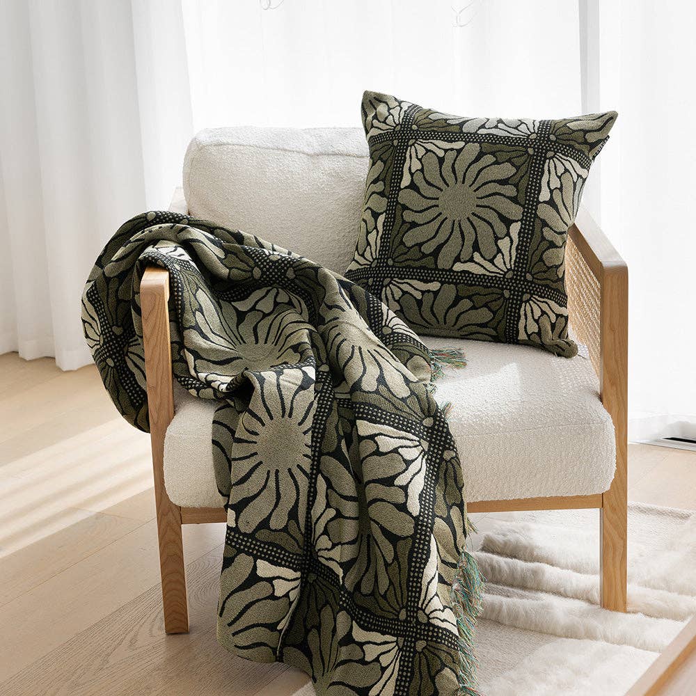 Zinnia Throw Blanket: Sorbet