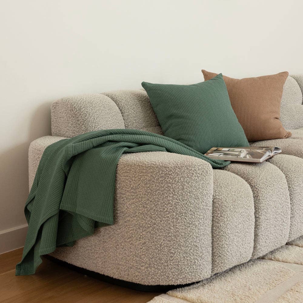 Milo Waffle Throw: Ocean