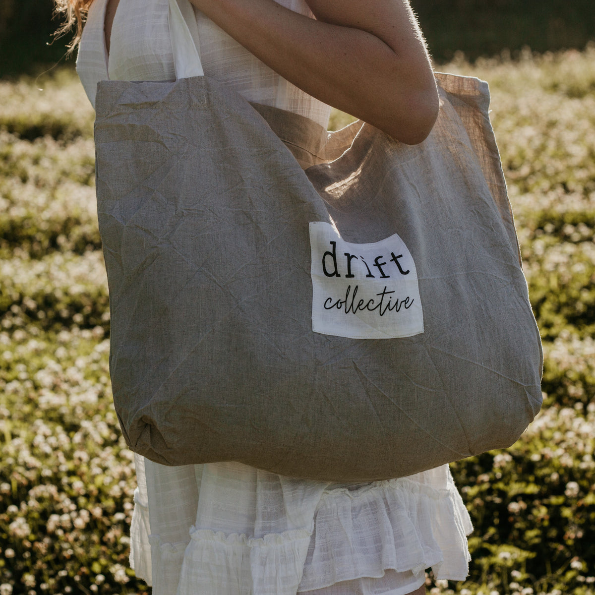Nude Linen Tote