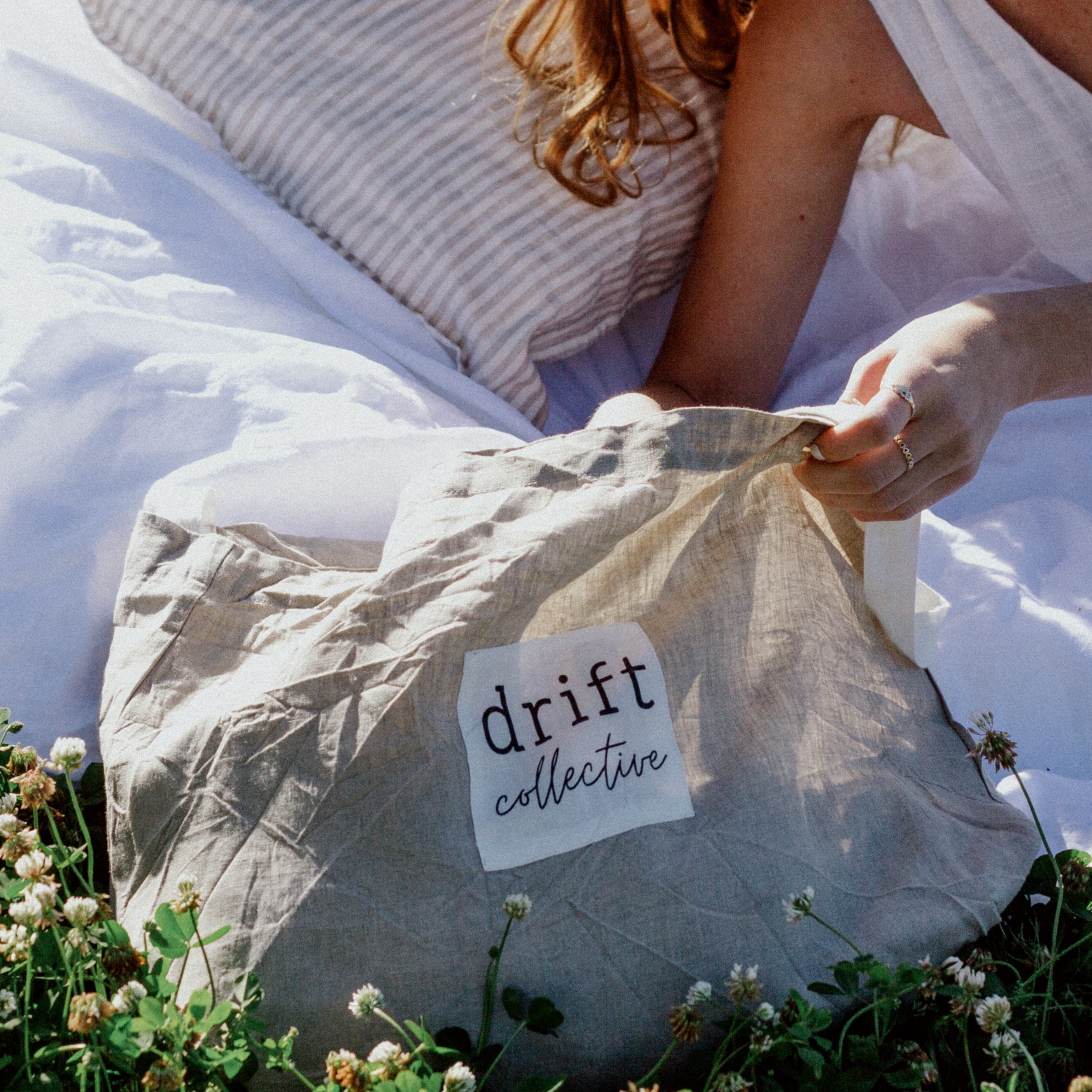 Nude Linen Tote